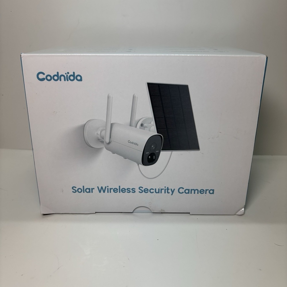Codnida‎ Solar Wireless Security Camera 2.4Ghz Wi-Fi Night Vision Outdoor Safety